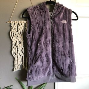 North Face furry vest